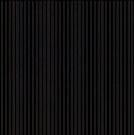 Black Silk fluted wood-slat acoustic wall panel