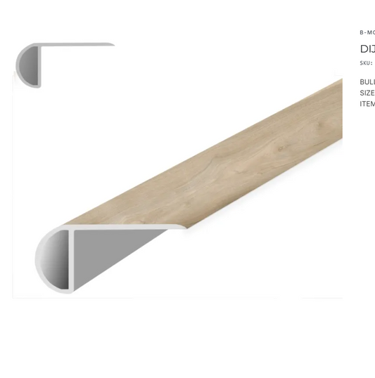NextGen Dijon Oak 1.38 in. T x 94.49 in. L x 2.24 in. W Vinyl Stair Nose Molding for Luxury Vinyl Flooring