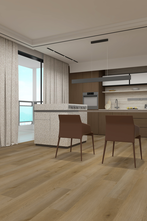 Citadel - Talin Oak 8MM 32MIL Wear layer Ceramic Shield Coating  9" X 48" Click Lock Waterproof Luxury Vinyl Plank Flooring (21.45 SQFT per box)