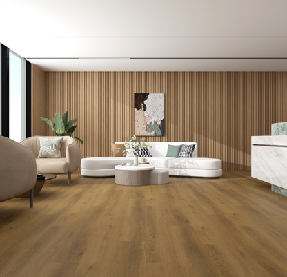 Montclair-Bradley Oak 6.5MM 22MIL Ceramic Coating 7" X 48" Click Lock Waterproof Luxury Vinyl Plank Flooring (19.16sqft/Box)