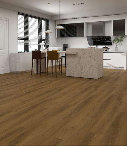 Montclair-Bradley Oak 6.5MM 22MIL Ceramic Coating 7" X 48" Click Lock Waterproof Luxury Vinyl Plank Flooring (19.16sqft/Box)