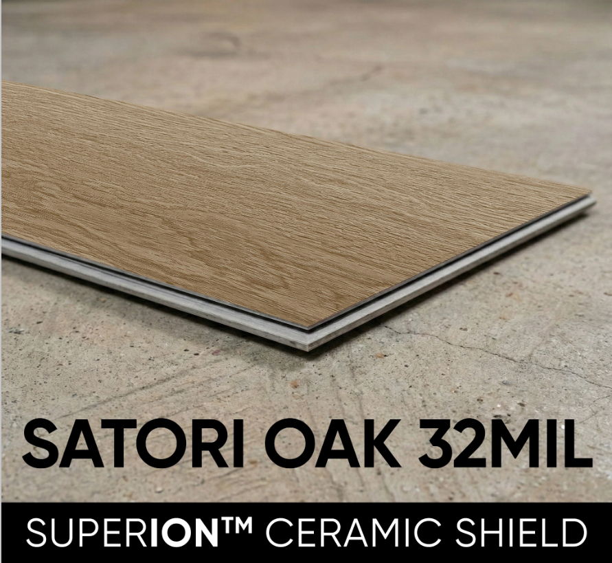 Citadel - Satori Oak 8MM 32MIL Wear layer Ceramic Shield Coating  9" X 48" Click Lock Waterproof Luxury Vinyl Plank Flooring (21.45 SQFT per box)