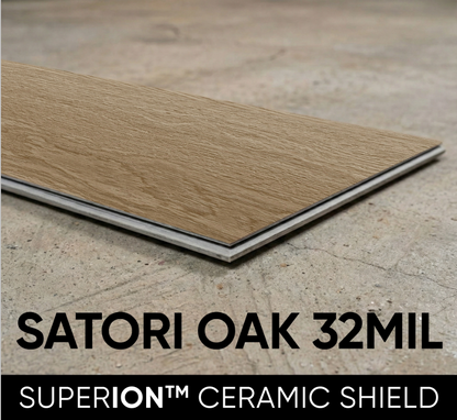 Citadel - Satori Oak 8MM 32MIL Wear layer Ceramic Shield Coating  9" X 48" Click Lock Waterproof Luxury Vinyl Plank Flooring (21.45 SQFT per box)