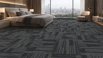 Modentro Storm 24x24 Multi-Level Loop Commercial Carpet Tile (72 sq ft/box)