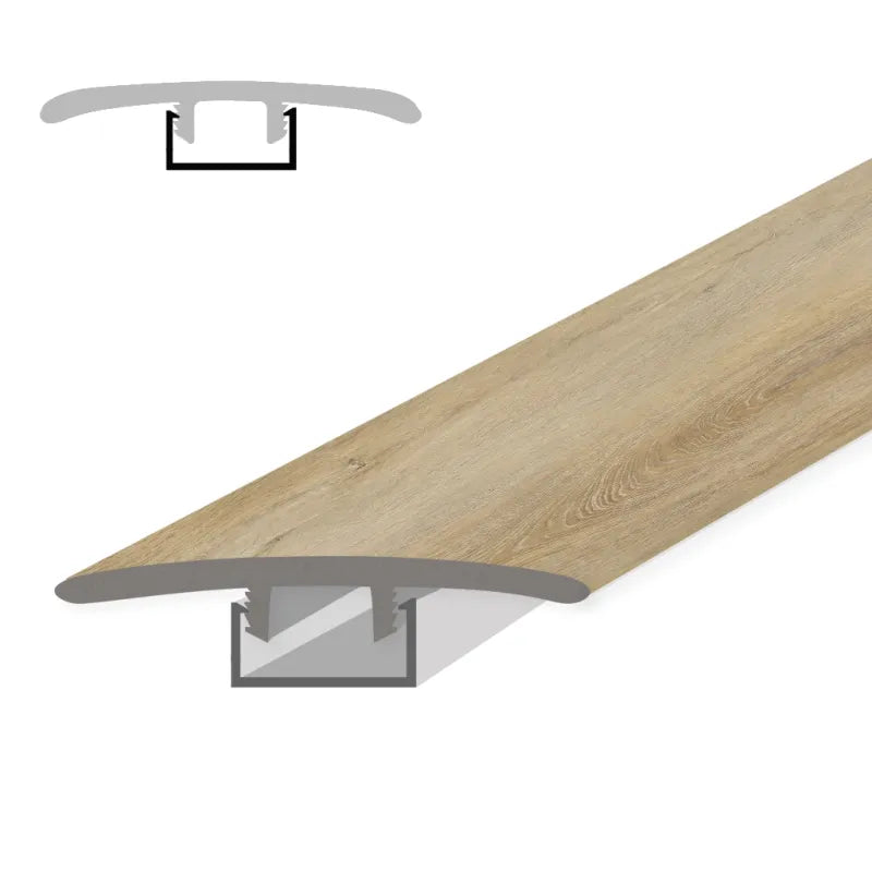 Kinshire Abby 1.78 in. T x 94.5 in. L x 0.28 in. W Vinyl T Molding for Luxury Vinyl Flooring