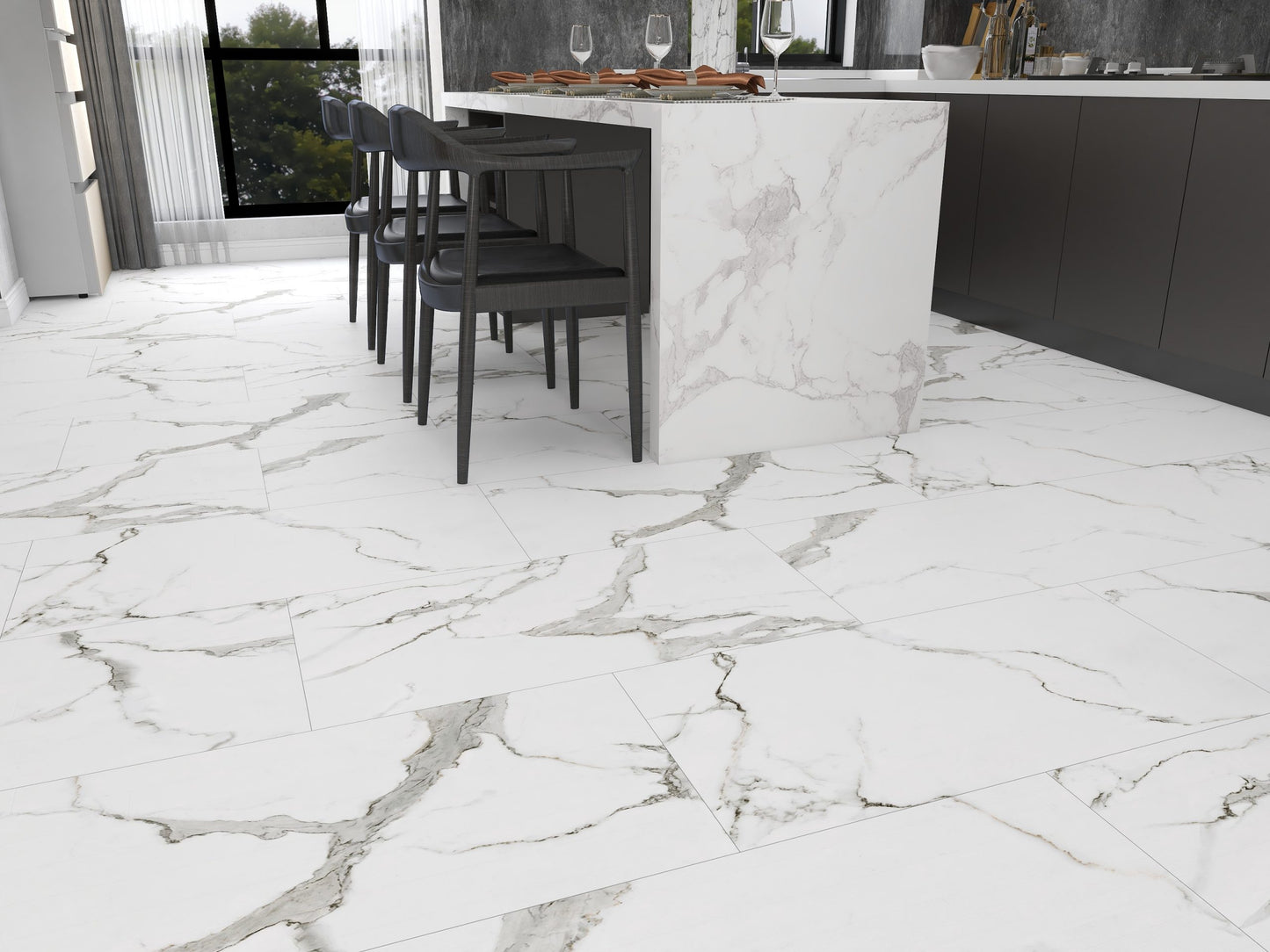 Rock Pro Tuscan Dream 12 in. x 24 in. 7mm Luxury Vinyl Plank Flooring, Click Lock, Waterproof, 22 MIL Wear Layer, 16.02 sq.ft/Box