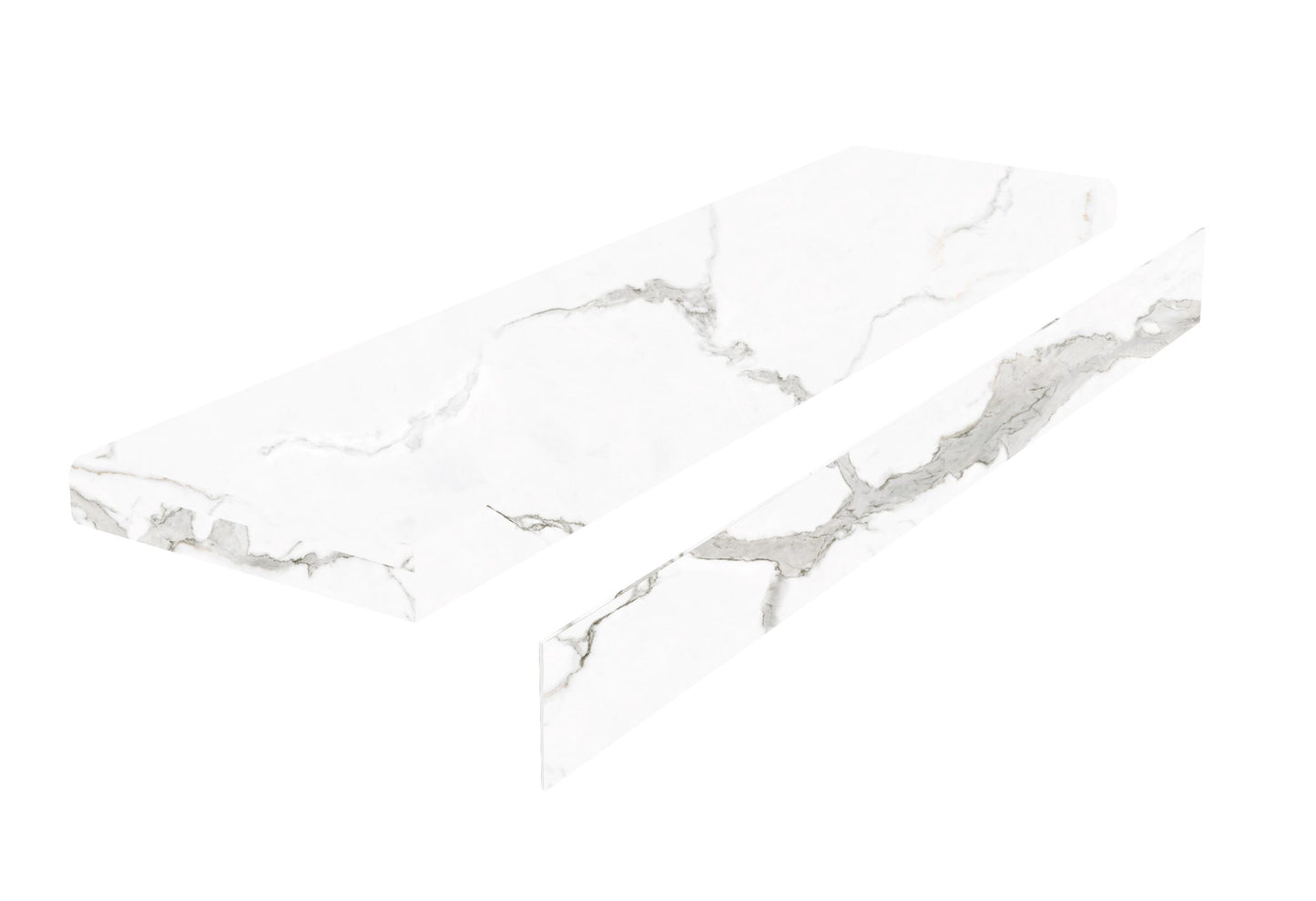 Rock-Pro Tuscan Dream Classic V2 Stair Tread With Riser 1.57 in. T x 51.08 in. L x 11.81 in. W Molding