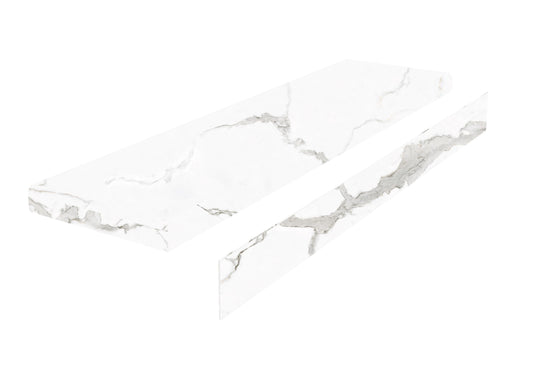 Rock-Pro Tuscan Dream Classic V2 Stair Tread With Riser 1.57 in. T x 51.08 in. L x 11.81 in. W Molding