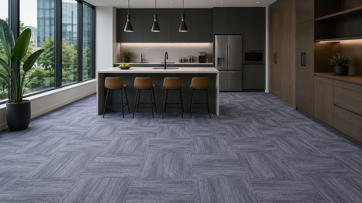 Modentro Cloudwave 24x24 Multi-Level Loop Commercial Carpet Tile (72 sq ft/box)