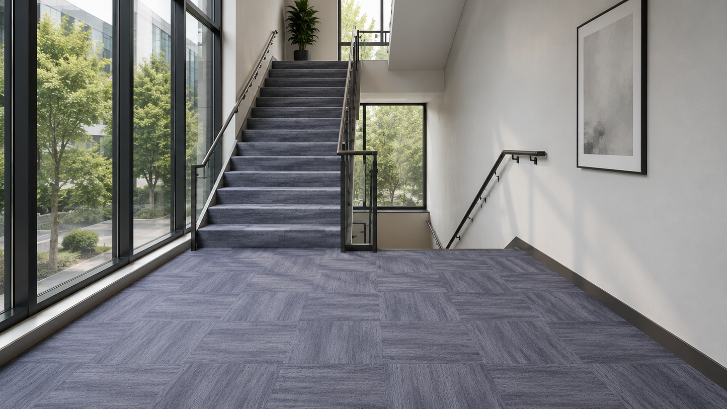Modentro Cloudwave 24x24 Multi-Level Loop Commercial Carpet Tile (72 sq ft/box)