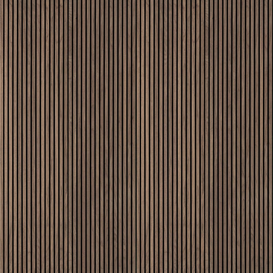 MSI-TAWNY 94.5 In. x 9.5 In. 3D Fluted Wood Slat Acoustic Sound Absorbing Wall Paneling (Set of 4)