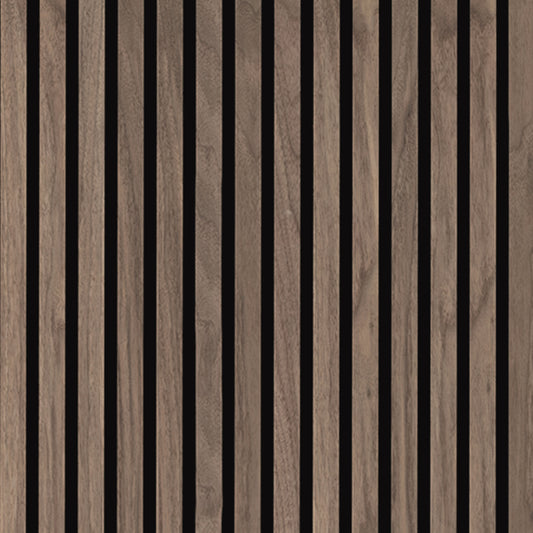 MSI Tawny 120 in. x 9.5 in. Fluted Wood Slat Acoustic Sound Absorbing Wall Panel, Set of 4