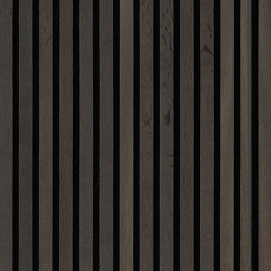 MSI Umber 120 in. x 9.5 in. Fluted Wood Slat Acoustic Sound Absorbing Wall Panel, Set of 4