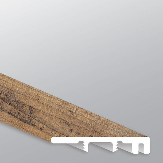 MSI Aged Hickory 0.25 in. T x 94 in. L x 1.5 in. W Vinyl End Cap Molding for Luxury Vinyl Flooring