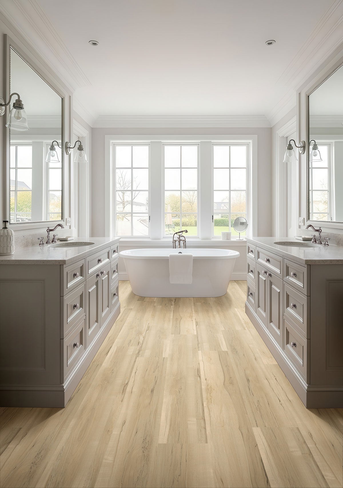 MSI Nove Akadia 9 in. x 48 in. 2mm Glue Down Luxury Vinyl Plank Flooring, Waterproof, 6 MIL Wear Layer