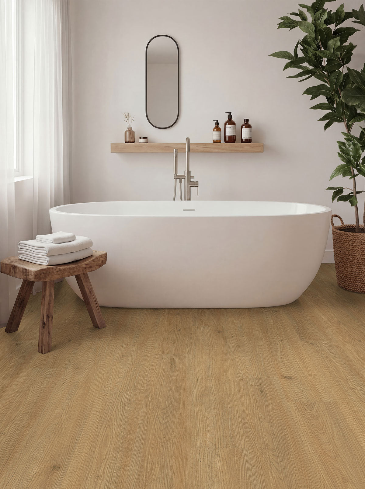 MSI Ashton 2.0 Sandreach 7 in. x 48 in. 4.4mm Rigid Core Luxury Vinyl Plank Flooring, Click Lock, Waterproof, 12 MIL Wear Layer