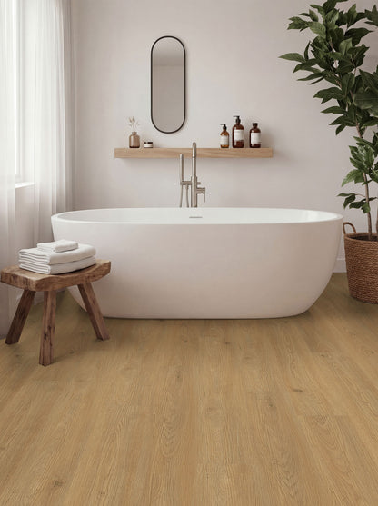 MSI Ashton 2.0 Sandreach 7 in. x 48 in. 4.4mm Rigid Core Luxury Vinyl Plank Flooring, Click Lock, Waterproof, 12 MIL Wear Layer