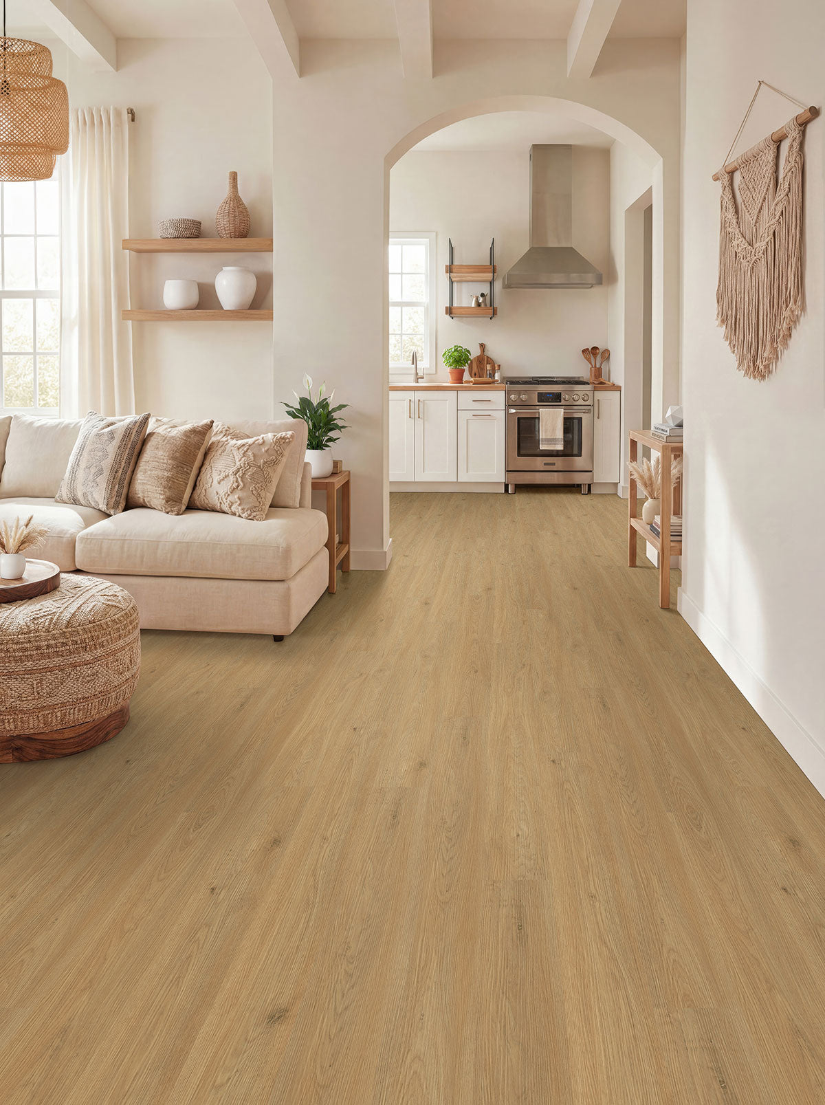 MSI Ashton 2.0 Sandreach 7 in. x 48 in. 4.4mm Rigid Core Luxury Vinyl Plank Flooring, Click Lock, Waterproof, 12 MIL Wear Layer
