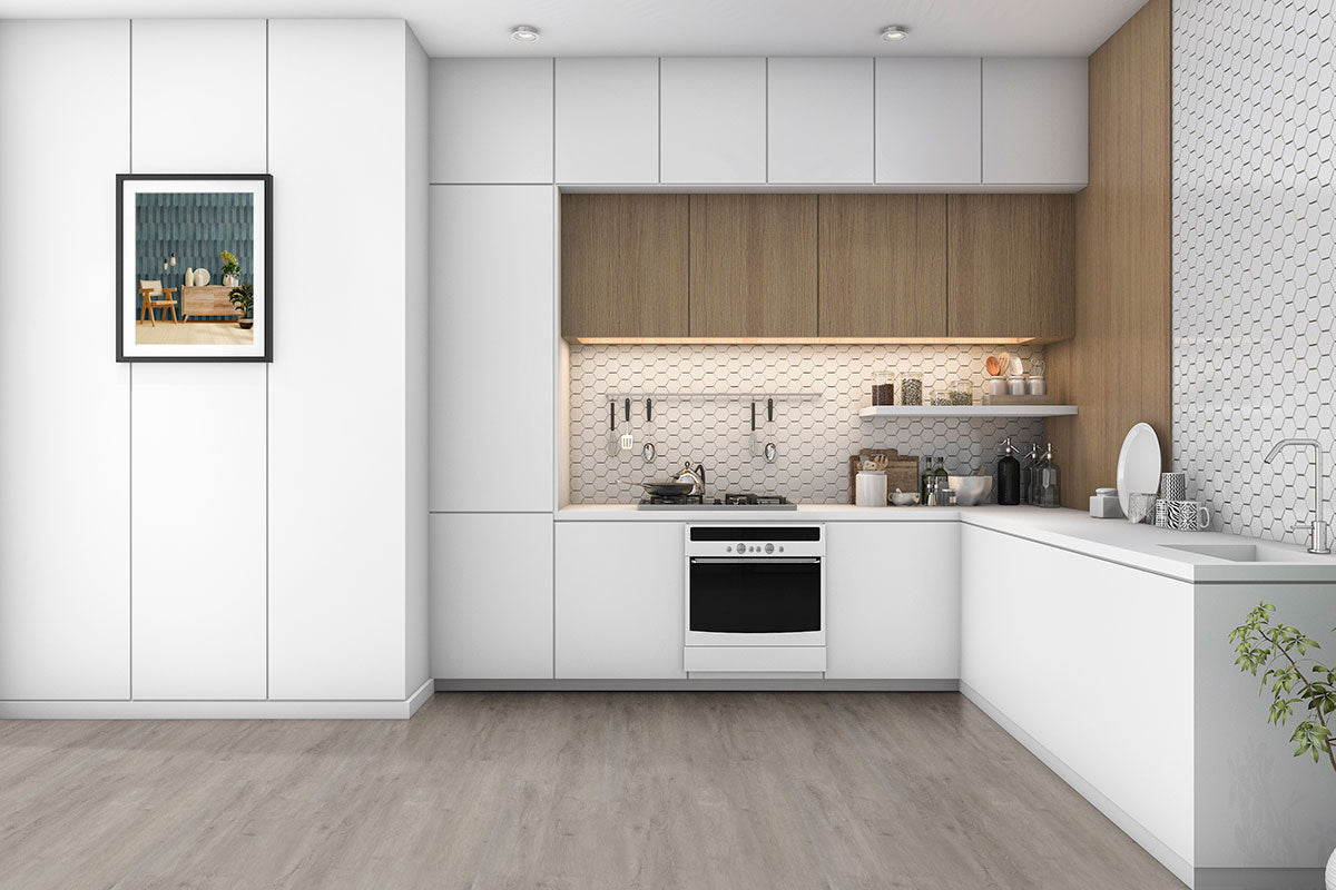 MSI Ashton York Gray 7 in. x 48 in. 4.4mm Rigid Core Luxury Vinyl Plank Flooring, Click Lock, Waterproof, 6 MIL Wear Layer