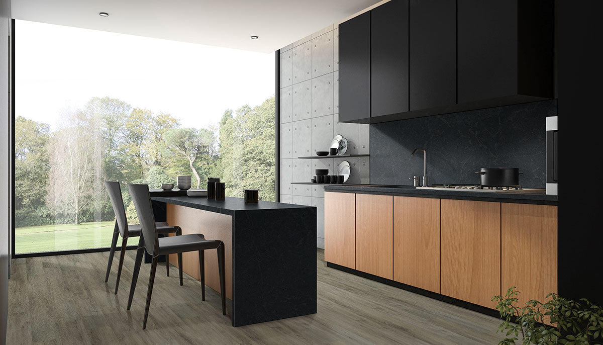 MSI Ashton York Gray 7 in. x 48 in. 4.4mm Rigid Core Luxury Vinyl Plank Flooring, Click Lock, Waterproof, 6 MIL Wear Layer