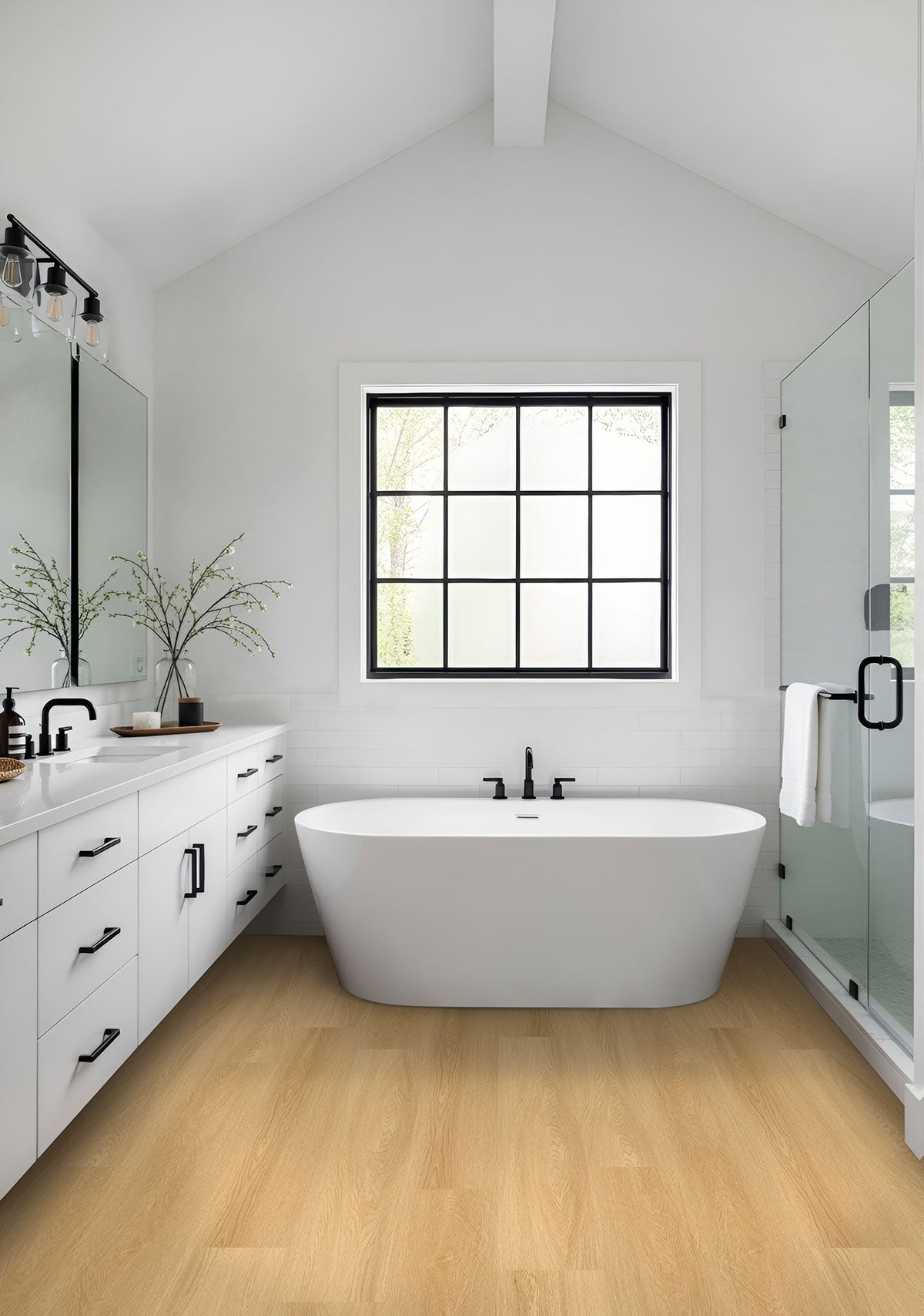 MSI Nove Bayside Buff 9 in. x 48 in. 2mm Glue Down Luxury Vinyl Plank Flooring, Waterproof, 6 MIL Wear Layer