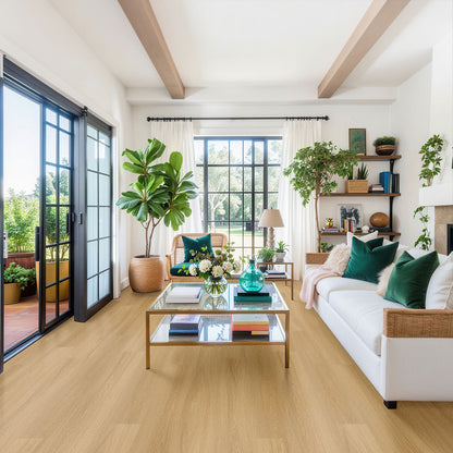 MSI Nove Bayside Buff 9 in. x 48 in. 2mm Glue Down Luxury Vinyl Plank Flooring, Waterproof, 6 MIL Wear Layer