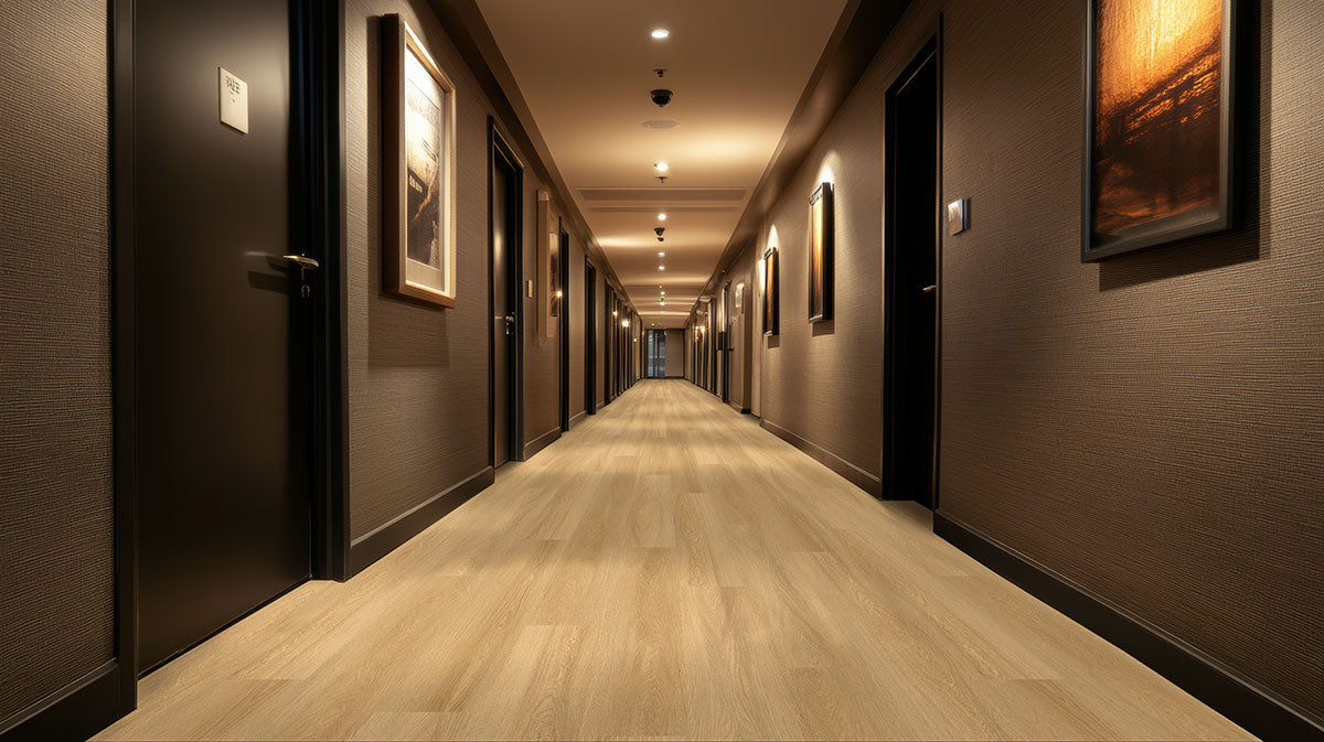 MSI Laurel Bayside Buff 9 in. x 48 in. 5mm Rigid Core Luxury Vinyl Plank Flooring, Click Lock, 20 MIL Wear Layer