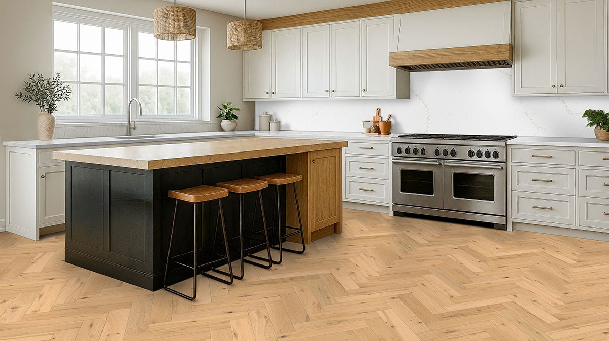 MSI McCarran-Bramlett Herringbone Engineered Hardwood 5"W X 24"L 5/8 Thickness 4MM Veneer (15.5sqft/Box)