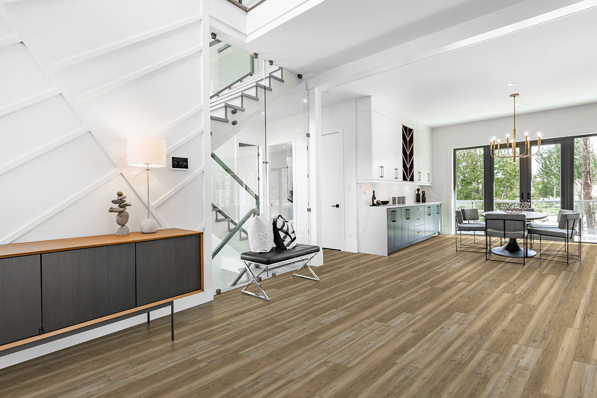 MSI XL Prescott Brookings 9 in. x 60 in. 6.5mm Rigid Core Luxury Vinyl Plank Flooring, Click Lock, Waterproof, 20 MIL Wear Layer