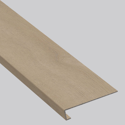 MSI Brundinson Wood 1.25 in. T x 47.25 in. L x 12 in. W Vinyl Stair Tread Eased Edge Molding for Luxury Vinyl Flooring Wrapped