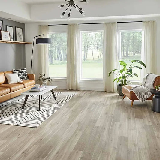 MNY 15 6MM - 22MIL - 7" X 48" Click Lock Waterproof Luxury Vinyl Plank Flooring (21.63sqft/Box)