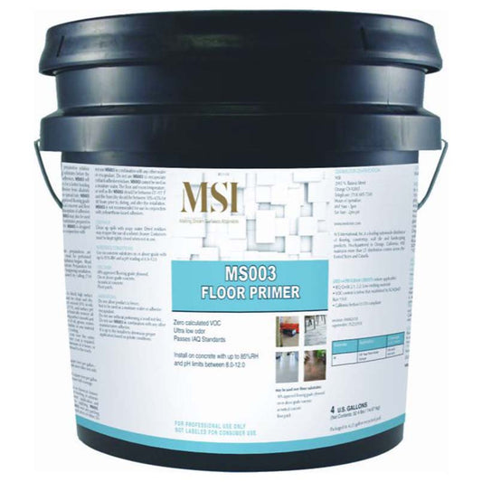 MSI MS003 Concrete & Floor Primer – 4 Gallon Pail