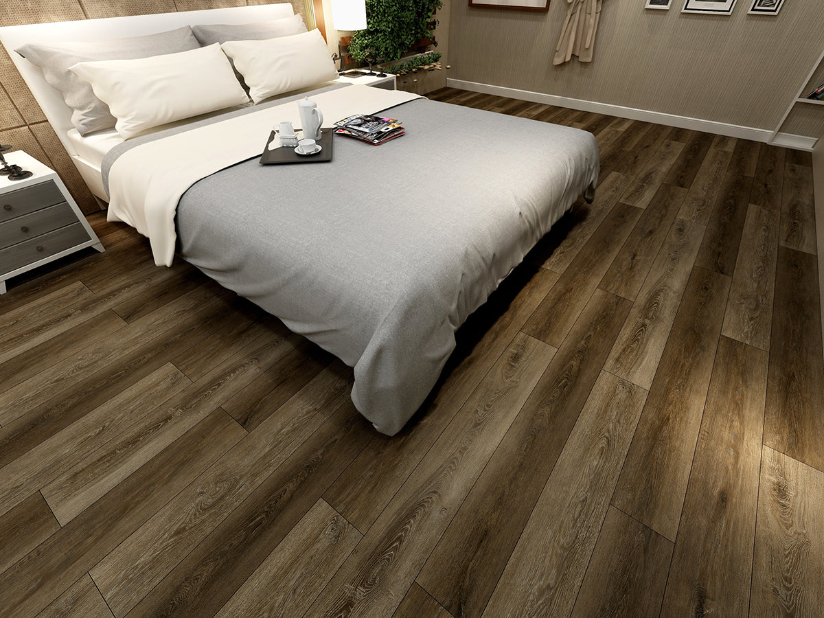 MSI Cyrus Barrell 7 in. x 48 in. 5mm Rigid Core Luxury Vinyl Plank Flooring, Click Lock, Waterproof, 12 MIL Wear Layer