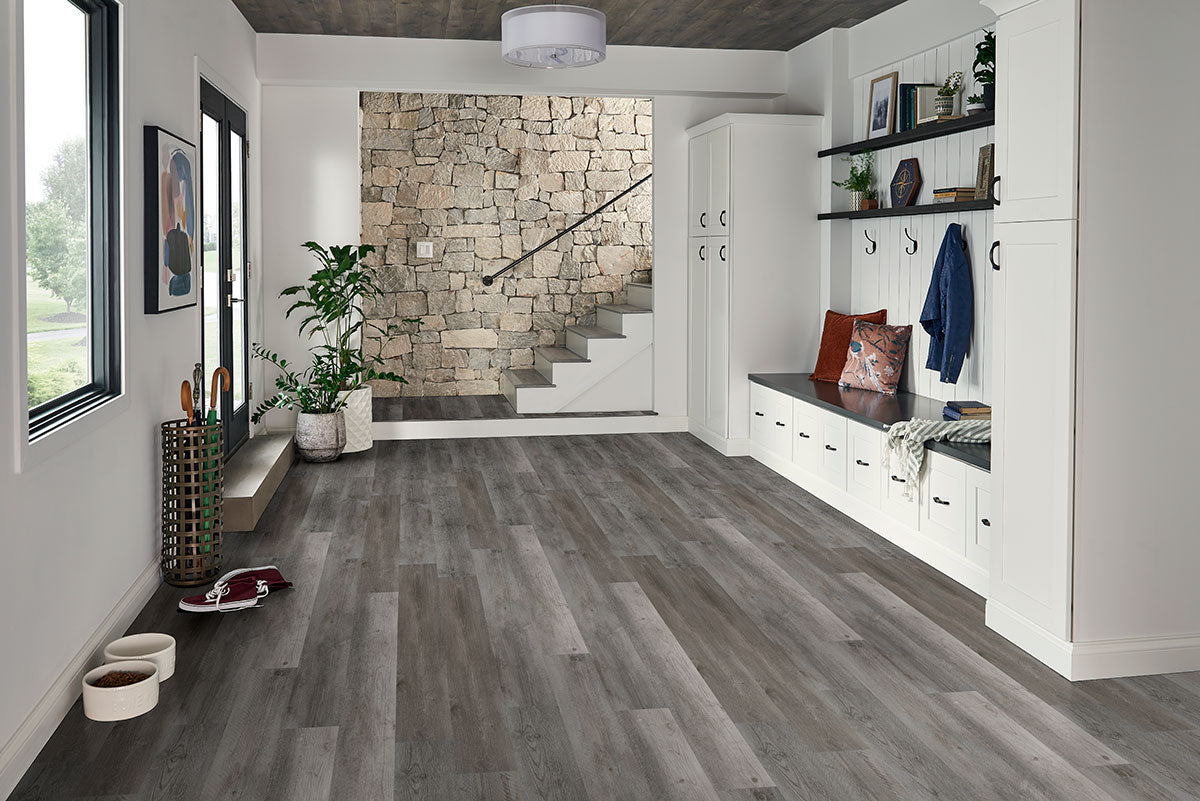 MSI Cyrus Katella Ash 7 in. x 48 in. 5mm Rigid Core Luxury Vinyl Plank Flooring, Click Lock, Waterproof, 12 MIL Wear Layer