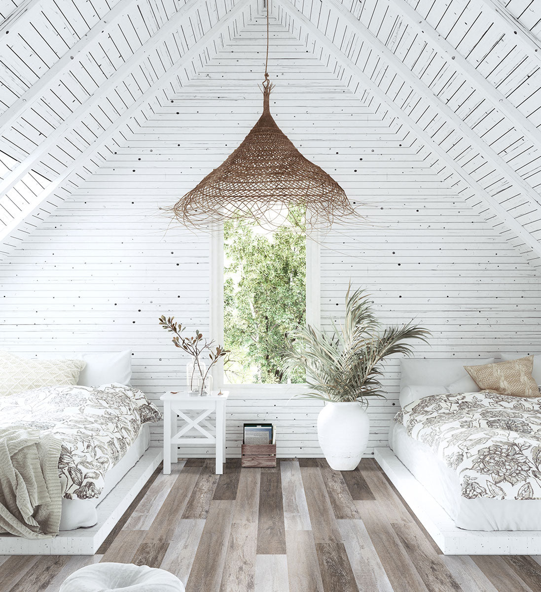MSI Cyrus Weathered Brina 7 in. x 48 in. 5mm Rigid Core Luxury Vinyl Plank Flooring, Click Lock, Waterproof, 12 MIL Wear Layer