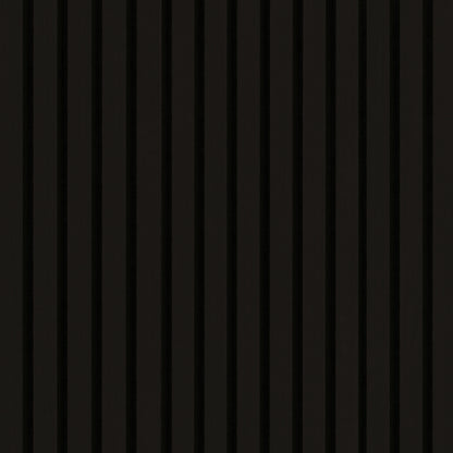 MSI-EBONY 94.5 In. x 9.5 In. 3D Fluted Wood Slat Acoustic Sound Absorbing Wall Paneling (Set of 4)