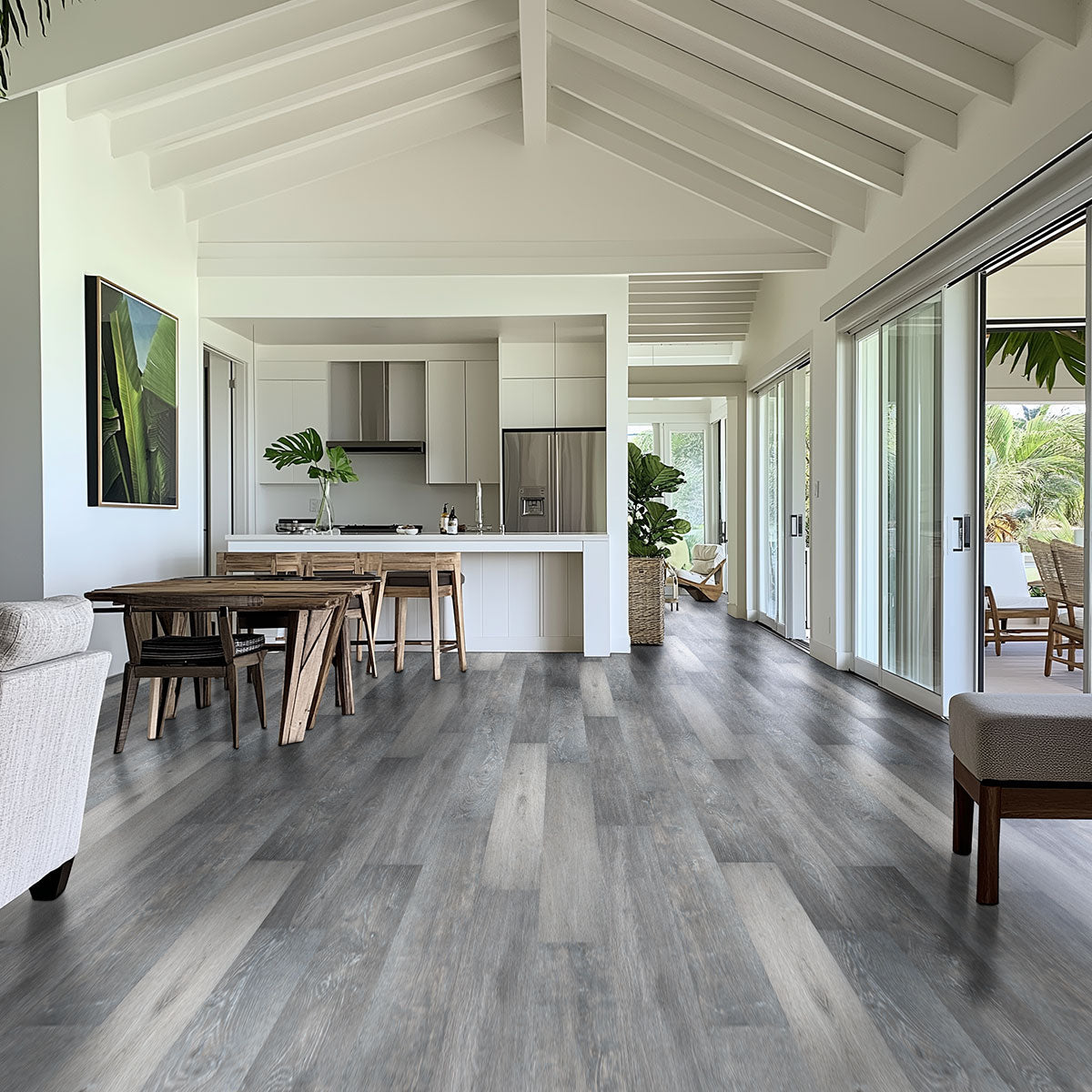 MSI Cyrus Finely 7 in. x 48 in. 5mm Rigid Core Luxury Vinyl Plank Flooring, Click Lock, Waterproof, 12 MIL Wear Layer
