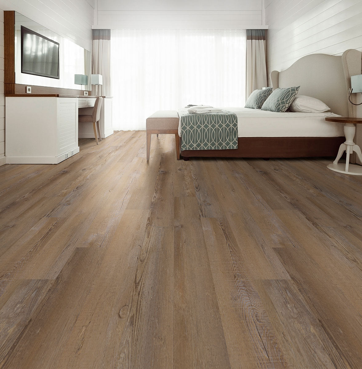 MSI Glenridge Lime Washed Oak 6 in. x 48 in. 2mm Glue Down Luxury Vinyl Plank Flooring, 12 MIL Wear Layer