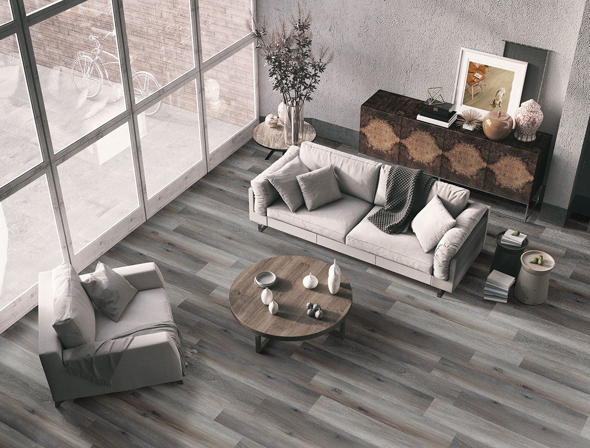 MSI Glenridge Midnight Maple 6 in. x 48 in. 2mm Glue Down Luxury Vinyl Plank Flooring, 12 MIL Wear Layer