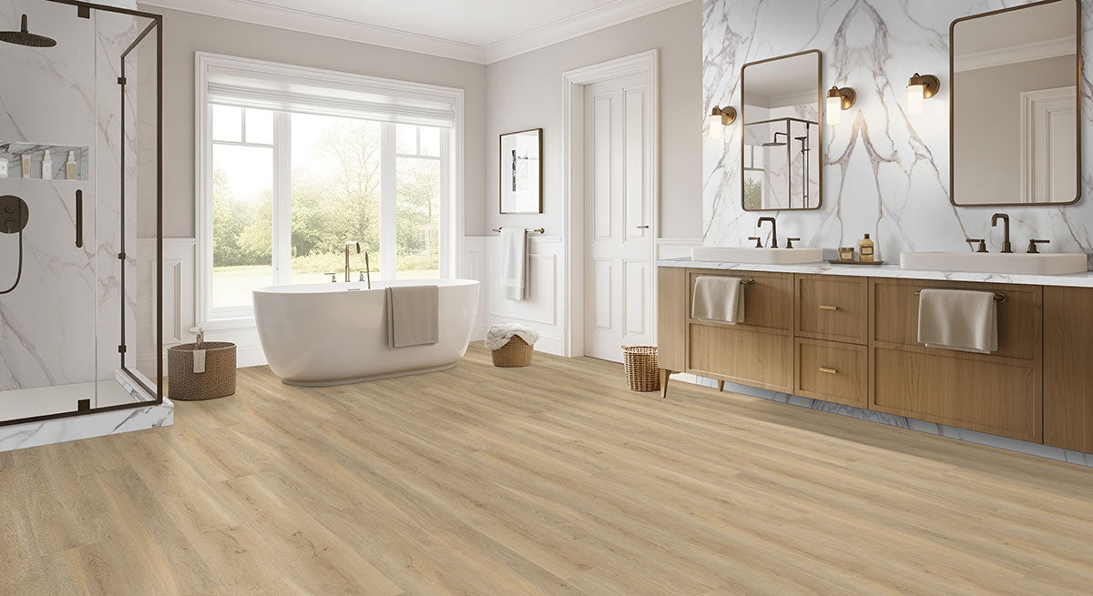 MSI Laurel Reserve Honey Hollow 9 in. x 48 in. 8mm Rigid Core Luxury Vinyl Plank Flooring, 22 MIL Wear Layer