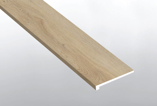 MSI Honey Hollow 1.25 in. T x 47.25 in. L x 12 in. W Vinyl Stair Tread Eased Edge Molding for Luxury Vinyl Flooring