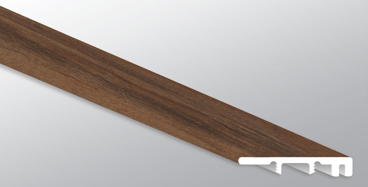 MSI Jatoba 0.25 in. T x 94 in. L x 1.5 in. W Vinyl End Cap Molding for Luxury Vinyl Flooring