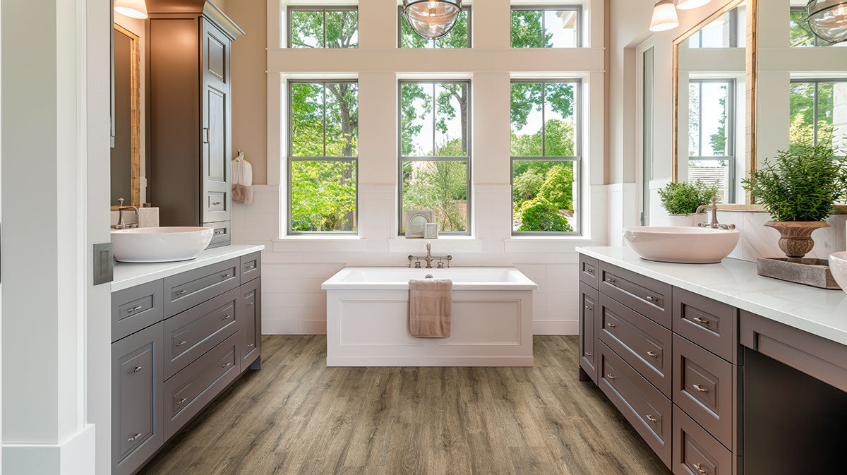 MSI Kallum Walnut Waves 9 in. x 48 in. 5mm Loose Lay Luxury Vinyl Plank Flooring, Waterproof, 20 MIL Wear Layer