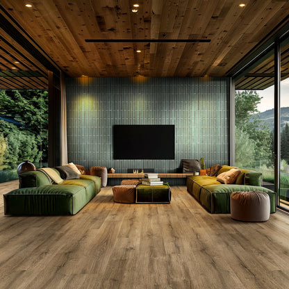 MSI Kallum Walnut Waves 9 in. x 48 in. 5mm Loose Lay Luxury Vinyl Plank Flooring, Waterproof, 20 MIL Wear Layer
