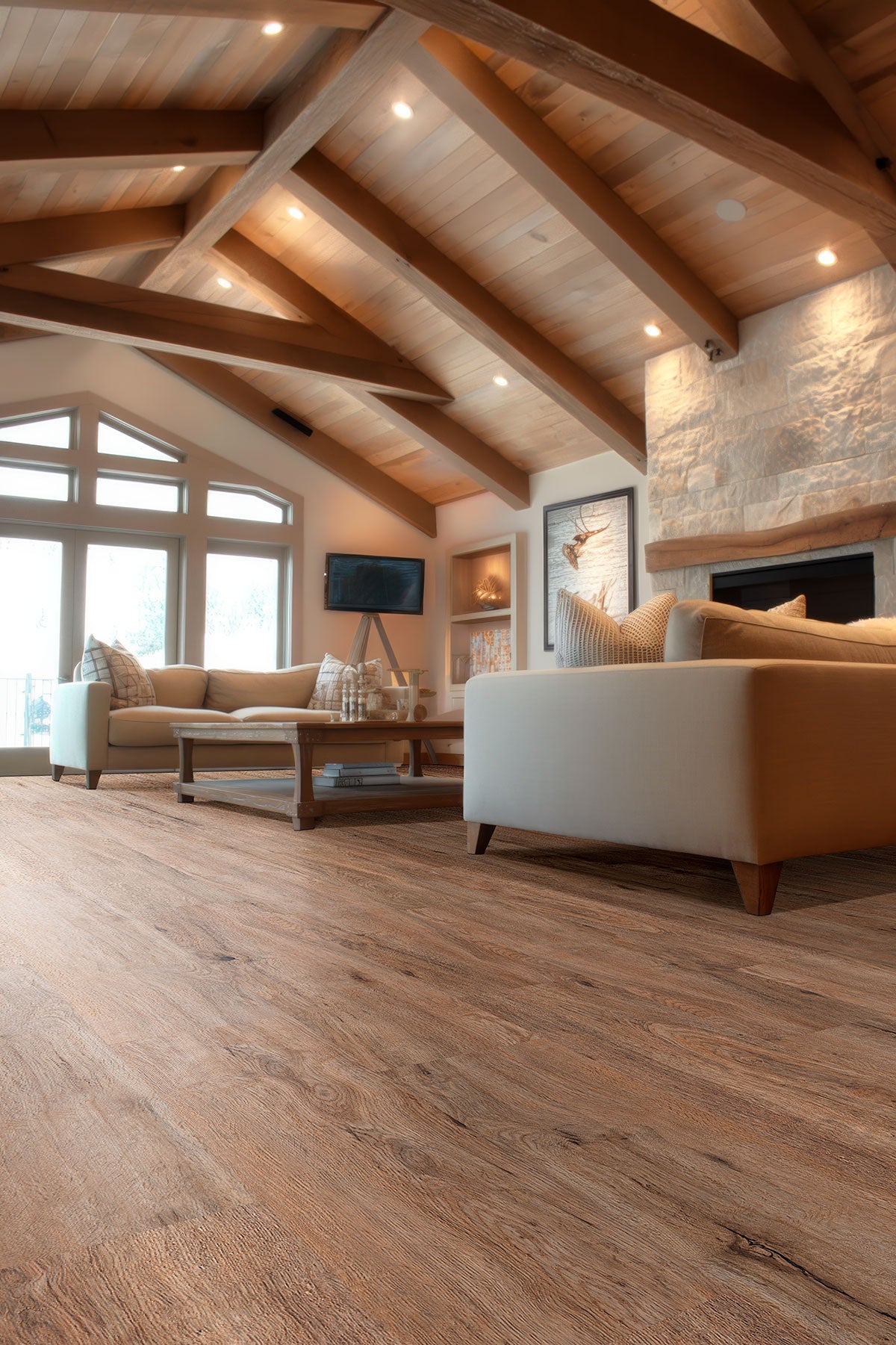 MSI Kallum Fauna 9 in. x 48 in. 5mm Loose Lay Luxury Vinyl Plank Flooring, Waterproof, 20 MIL Wear Layer