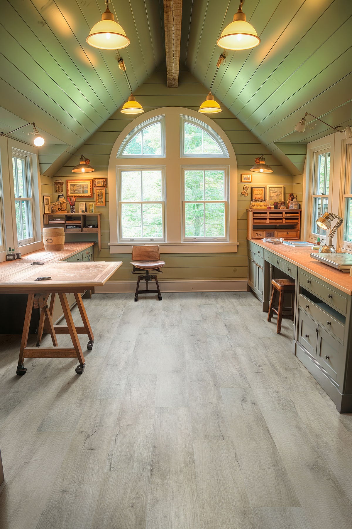 MSI Kallum York Gray 9 in. x 48 in. 5mm Loose Lay Luxury Vinyl Plank Flooring, Waterproof, 20 MIL Wear Layer