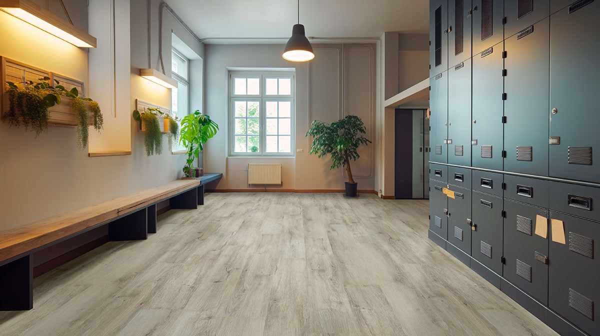 MSI Kallum York Gray 9 in. x 48 in. 5mm Loose Lay Luxury Vinyl Plank Flooring, Waterproof, 20 MIL Wear Layer