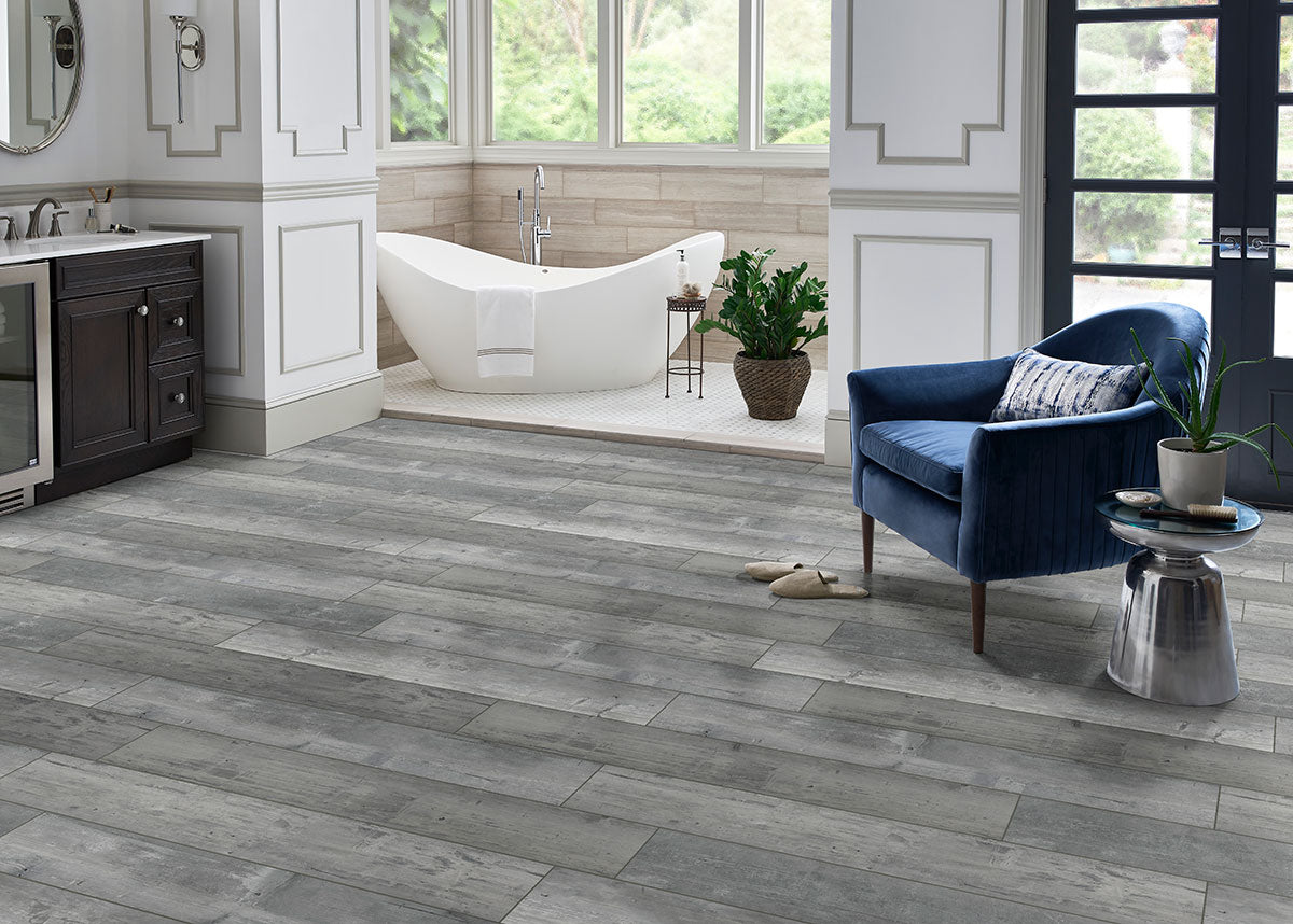 MSI-Andover Kingsdown Gray 5MM 20MIL 7.13" X 48" Click Lock Waterproof Luxury Vinyl Plank Flooring (23.77sqft/Box)