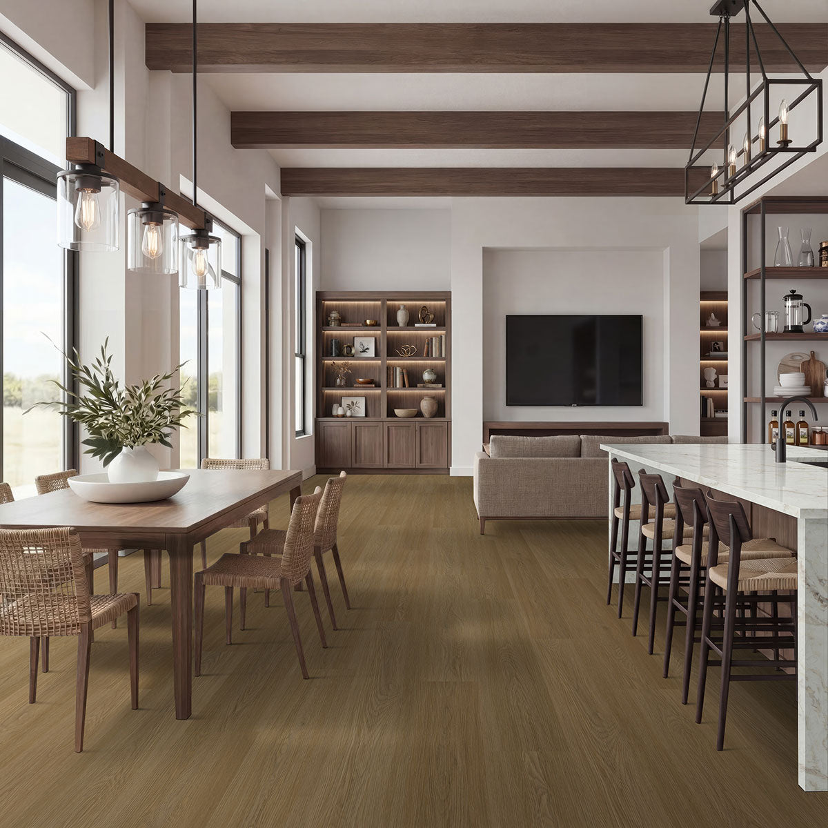 MSI Laurel Meadowrun 9 in. x 48 in. 5mm Rigid Core Luxury Vinyl Plank Flooring, 20 MIL Wear Layer