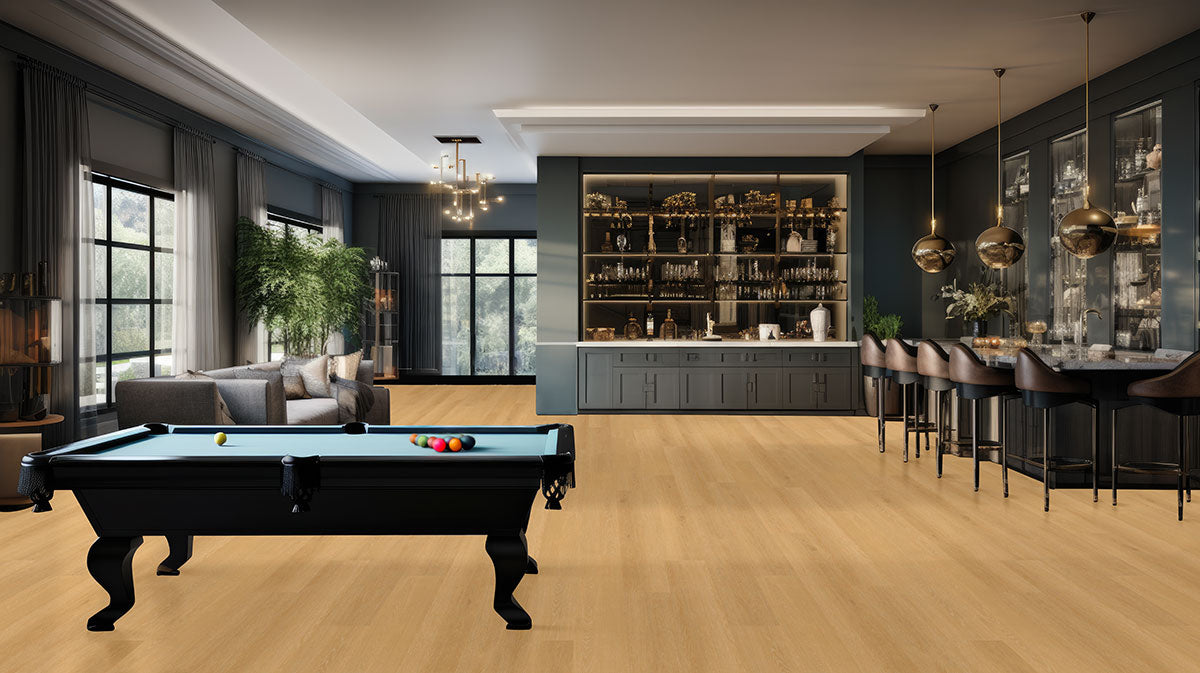 MSI Laurel Selbourne 9 in. x 48 in. 5mm Rigid Core Luxury Vinyl Plank Flooring, Click Lock, 20 MIL Wear Layer